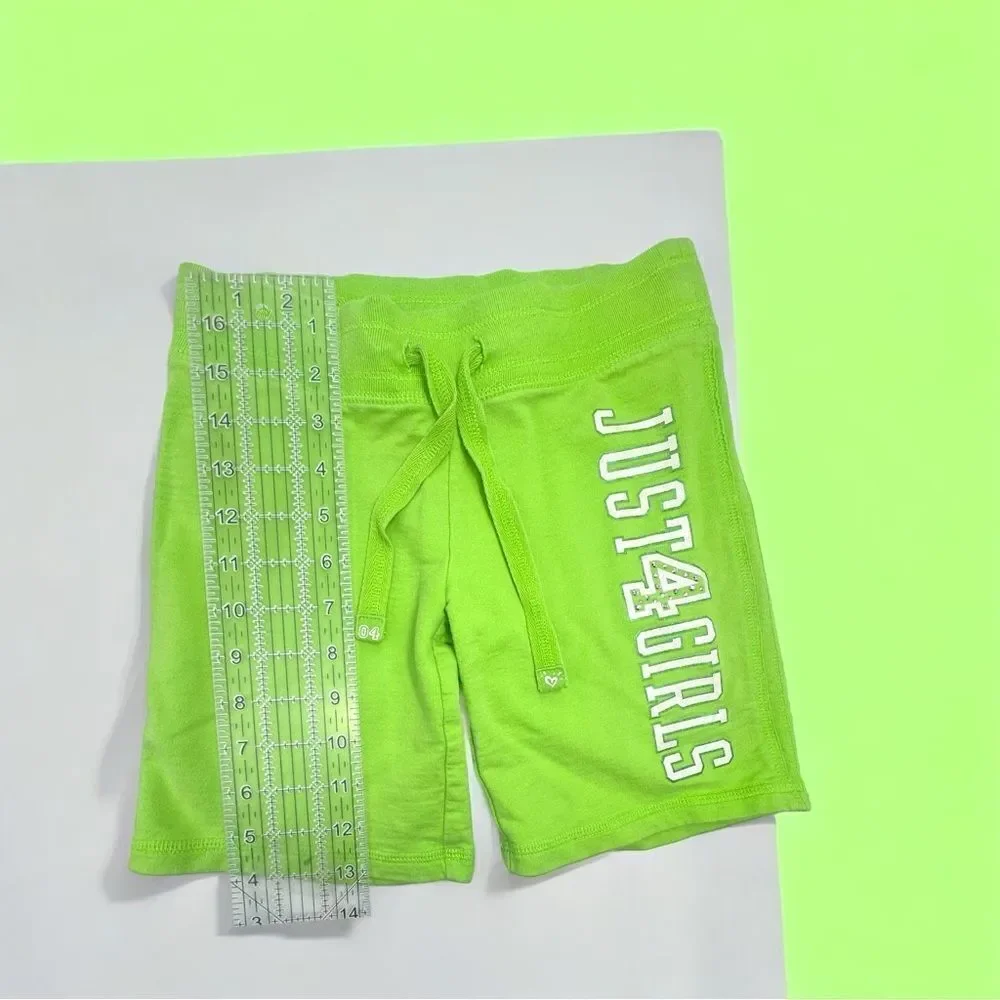 JUSTICE l Just 4 Girls l Neon Green Shorts l 7 l EUC
